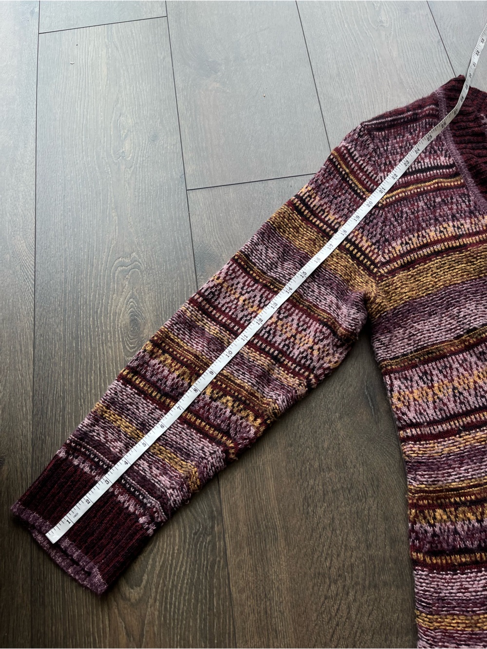 Christopher & Banks Boho Patterned Open-Front Cardigan - Picture 6 of 10